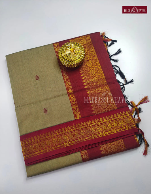 Kalyani Gadwal Thread Butta Sarees - Ivory