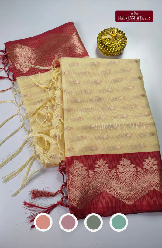 Kanchi Style Cotton Silk Saree