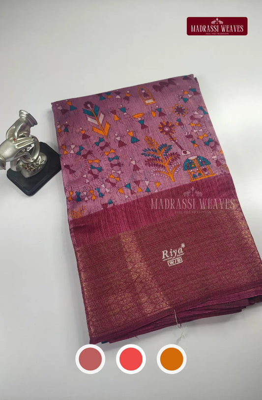 Tribal Art Casual Wear Saree